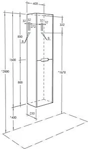 Шкаф-пенал подвесной Aquaton Оливия 40 бежевый/дуб веллингтон 1A254603OLVG0 Шкаф-пенал подвесной Aquaton Оливия 40 бежевый/дуб веллингтон 1A254603OLVG0, 4