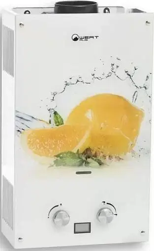 Водонагреватель проточный газовый WertRus 10EG_Lemon (лимон)