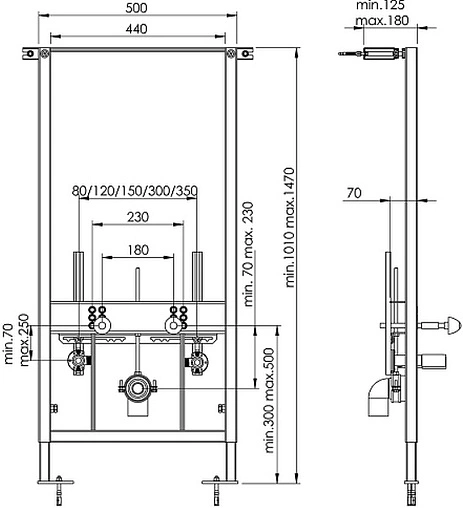 Инсталляция для биде Koller Pool Bidet Alcora ST900
