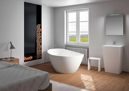 Ванна отдельностоящая из искусственного камня Riho Granada 170x80 L белый B120001105