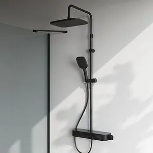 Душевая система с термостатом для ванны Am.Pm Func чёрный матовый F078F322 Душевая система с термостатом для ванны Am.Pm Func чёрный матовый F078F322, 3