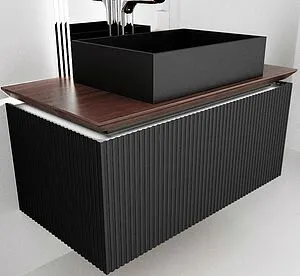 Тумба под умывальник подвесная Jorno Strong 100 антрацит Str.01.100/P/A Тумба под умывальник подвесная Jorno Strong 100 антрацит Str.01.100/P/A, 3