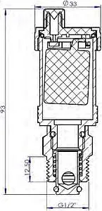Воздухоотводчик автоматический ½"н IVANCI IVC.105502.N.03 Воздухоотводчик автоматический ½"н IVANCI IVC.105502.N.03, 2