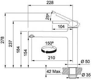 Смеситель для кухни Franke Centro графит/нержавеющая сталь 115.0621.598 Смеситель для кухни Franke Centro графит/нержавеющая сталь 115.0621.598, 2