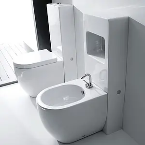 Унитаз приставной Kerasan Flo белый 311401 Унитаз приставной Kerasan Flo белый 311401, 3