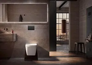 Клавиша смыва для унитаза TECEsolid 9240438 графит с текстурой линии Клавиша смыва для унитаза TECEsolid 9240438 графит с текстурой линии, 5