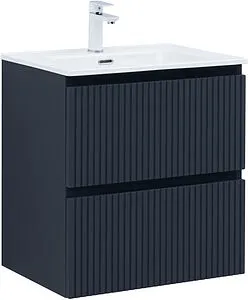 Тумба-умывальник подвесная Aquanet Джейн (Flat) 60 маренго 00335427+, 1