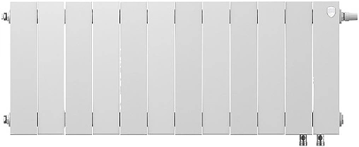 Радиатор биметаллический 12 секций нижнее правое подключение Royal Thermo PianoForte VD 300 Bianco Traffico RTPBTVDR30012