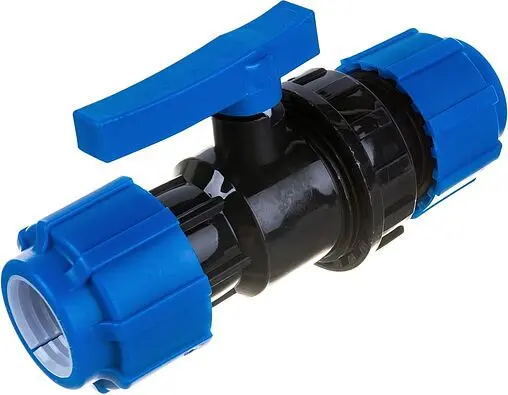 Кран шаровый с американкой для пнд трубы 50мм x 50мм ТПК-Аква 99555