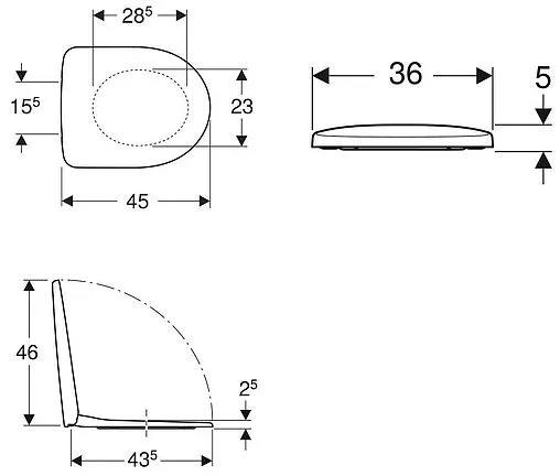Крышка-сиденье для унитаза с микролифтом Geberit Selnova белый 500.337.01.1 Крышка-сиденье для унитаза с микролифтом Geberit Selnova белый 500.337.01.1