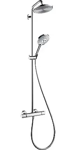 Душевая система с термостатом для душа Hansgrohe Raindance S 240 1jet хром 27115000 Душевая система с термостатом для душа Hansgrohe Raindance S 240 1jet хром 27115000, 1