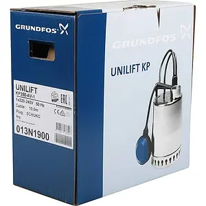 Насос дренажный Q=14м³/ч H=9м Grundfos UNILIFT KP 350-AV1 013N1900 Насос дренажный Q=14м³/ч H=9м Grundfos UNILIFT KP 350-AV1 013N1900, 5