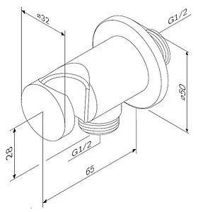 Шланговое подключение Am.Pm чёрный матовый F0602122, 2