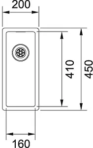 Мойка кухонная Franke Box BXX 210/110-16 нержавеющая сталь 127.0453.651 Мойка кухонная Franke Box BXX 210/110-16 нержавеющая сталь 127.0453.651, 2
