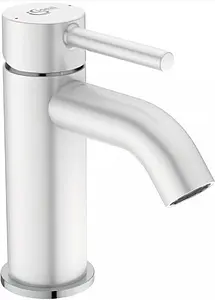 Смеситель для раковины Ideal Standard Ceraline белый матовый/хром BC203U5 Смеситель для раковины Ideal Standard Ceraline белый матовый/хром BC203U5, 1