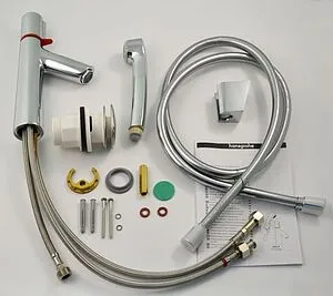 Смеситель для раковины с гигиеническим душем Hansgrohe Talis Select S 100 хром 72291000 Смеситель для раковины с гигиеническим душем Hansgrohe Talis Select S 100 хром 72291000, 5