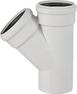 Тройник внутренний бесшумный D=110x110мм Угол 45° Ostendorf Skolan Safe SKEA 335200, 1