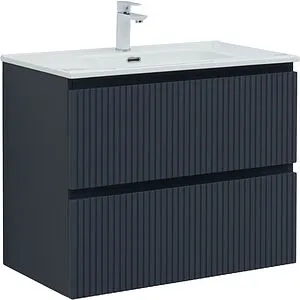 Тумба-умывальник подвесная Aquanet Джейн (Flat) 80 маренго 00335429+, 1