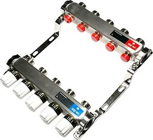 Группа коллекторная без расходомеров 5 отводов 1"в/в x ¾"ек Uni-fitt TECHNO 451W4305 Группа коллекторная без расходомеров 5 отводов 1"в/в x ¾"ек Uni-fitt TECHNO 451W4305, 5