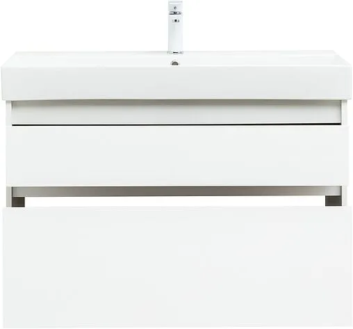 Тумба-умывальник Aquanet Nova Lite 100 белый 00249940+