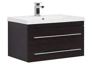 Тумба-умывальник подвесная Aquanet Нота 75 венге 00171488+00204118, 1