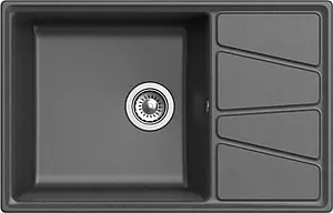 Мойка кухонная GranFest Vertex V-780L антрацит Мойка кухонная GranFest Vertex V-780L антрацит, 3