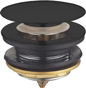 Выпуск автоматический для ванны Toni Arti чёрный матовый TA-A30BL Выпуск автоматический для ванны Toni Arti чёрный матовый TA-A30BL, 1