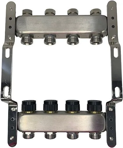 Группа коллекторная без расходомеров 9 отводов 1&quot;в/в x ¾&quot;ек WAAG WG.588.0609