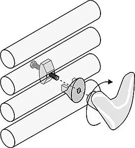 Крючок двойной хром Terma Vip TGWCR005, 5