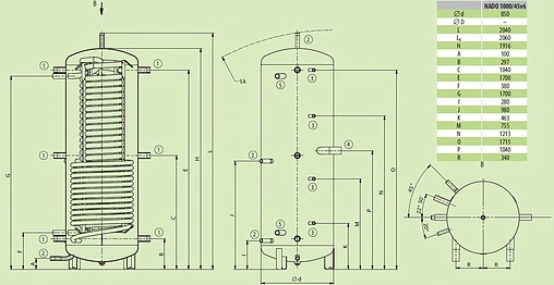 Буферная емкость Drazice NADO 1000/45 v6 121580350