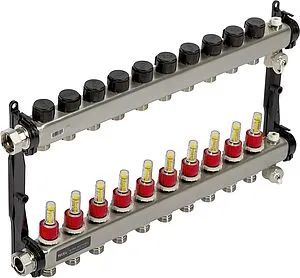 Группа коллекторная с расходомерами 10 отводов 1&quot;нг x ¾&quot;ек TECEfloor SLQ 77310010, 3