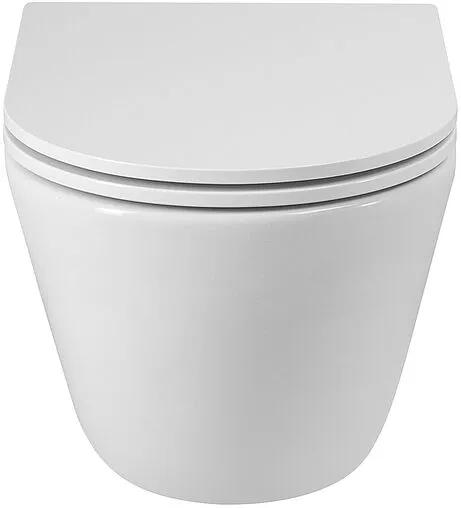 Унитаз подвесной безободковый Cezares Relax Tornado белый CZR-3806-53-TH-TOR/SC