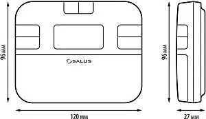 Беспроводной комнатный терморегулятор Salus Standard белый RT510TX, 2
