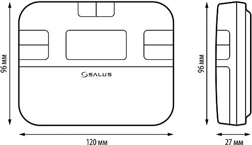 Беспроводной комнатный терморегулятор Salus Standard белый RT510TX