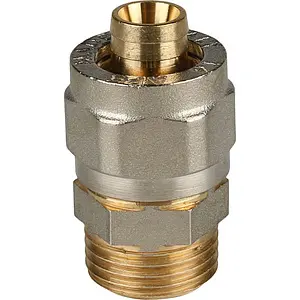 Муфта компрессионная переходная 16мм x ½"н Stout SFS-0001-001216 Муфта компрессионная переходная 16мм x ½"н Stout SFS-0001-001216, 1