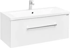 Тумба-умывальник подвесная Aquaton Мадрид 100 M белый 1A1269K6MA010, 1