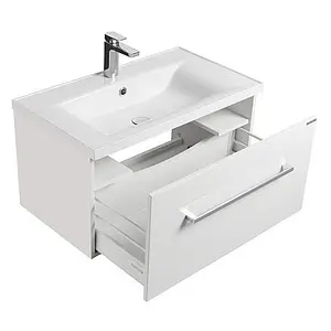 Тумба-умывальник подвесная Aquaton Мадрид 80 M белый 1A1268K6MA010, 2