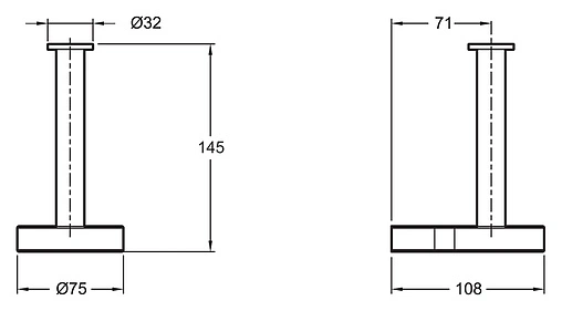 Держатель туалетной бумаги Jacob Delafon Singulier хром 15217D-CP