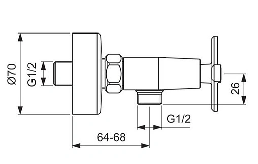 Смеситель для душа Vidima Art хром BA327AA