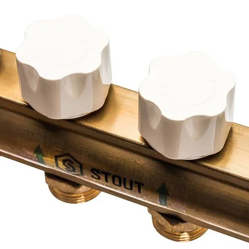 Группа коллекторная без расходомеров 12 отводов 1&quot;в/в x ¾&quot;ек Stout SMB 0468 000012