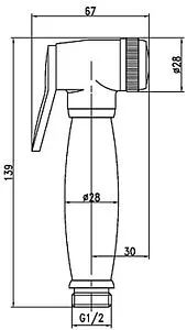 Гигиенический душ Lemark бронза LM8047B, 2