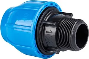 Муфта компрессионная переходная 25мм x 1"н Arangul A8054 Муфта компрессионная переходная 25мм x 1"н Arangul A8054, 1