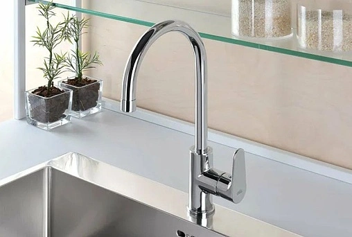 Смеситель для кухни Paffoni Green хром GR180CR Смеситель для кухни Paffoni Green хром GR180CR