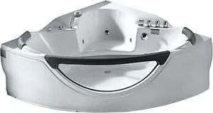 Ванна акриловая с гидромассажем Gemy 155x155 G9025 II B Ванна акриловая с гидромассажем Gemy 155x155 G9025 II B, 1