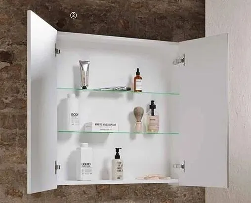 Шкаф-зеркало Aqwella Simplex 55L белый SLX0455L