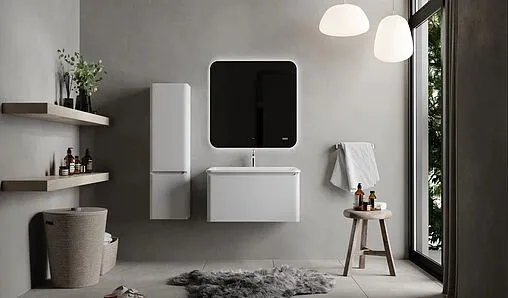 Тумба-умывальник подвесная Raval Welto 80 белый Wel.01.80/P/W/RL+Solo.08.80/W/RL