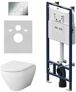 Комплект 6 в 1 Am.Pm Spirit 2.0 FlashClean IS100151.701700 с кнопкой хром глянцевый, 3