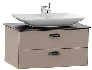 Тумба-умывальник подвесная ISVEA Bei 80 норка/чёрный 21BES064080I10SY50065SV Тумба-умывальник подвесная ISVEA Bei 80 норка/чёрный 21BES064080I10SY50065SV, 3