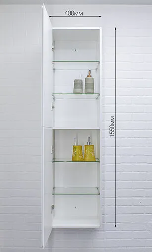 Шкаф-пенал подвесной Домино Graffo 40 белый DGr2104P