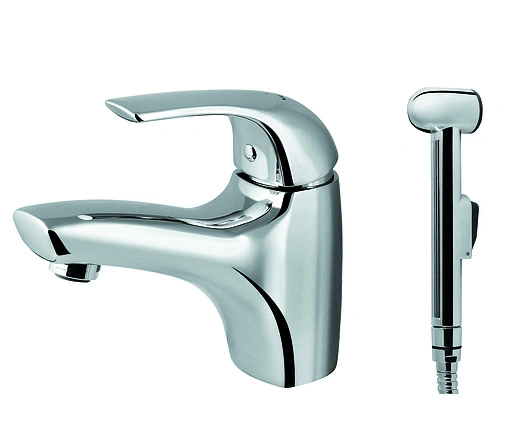 Смеситель для раковины с гигиеническим душем Am.Pm Sense хром F7503032